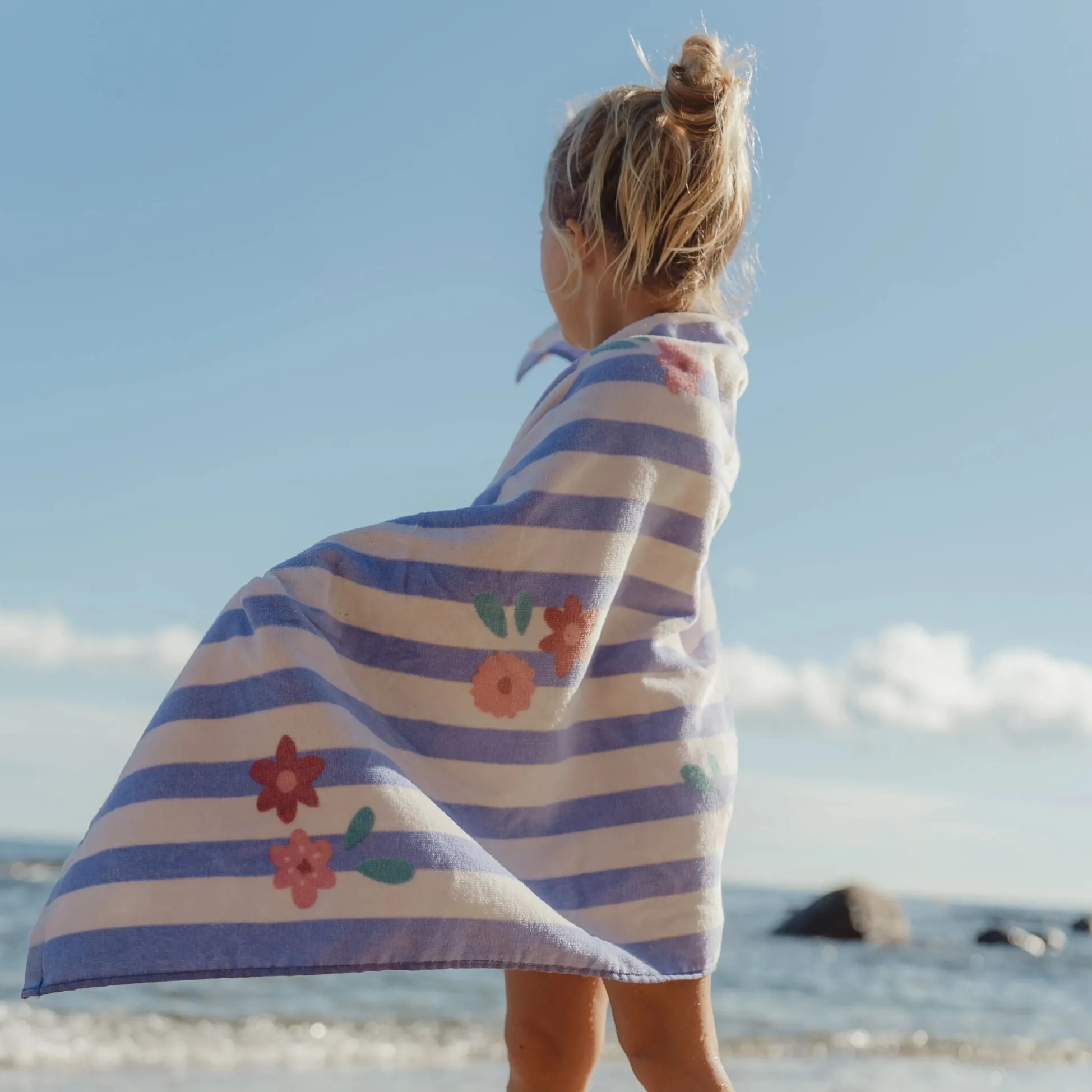 Swim Coll. 26 Beach towel Dreamy Purple stripe - 60cm X 120cm