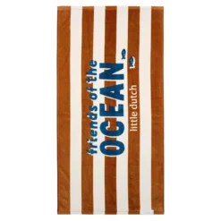 Swim Coll. 26 Beach towel Ocean world Brown stripe - 60cm X 120cm