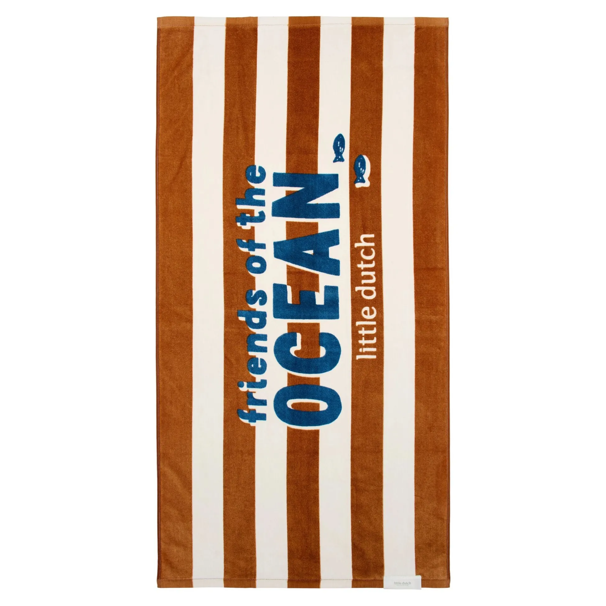 Swim Coll. 26 Beach towel Ocean world Brown stripe - 60cm X 120cm