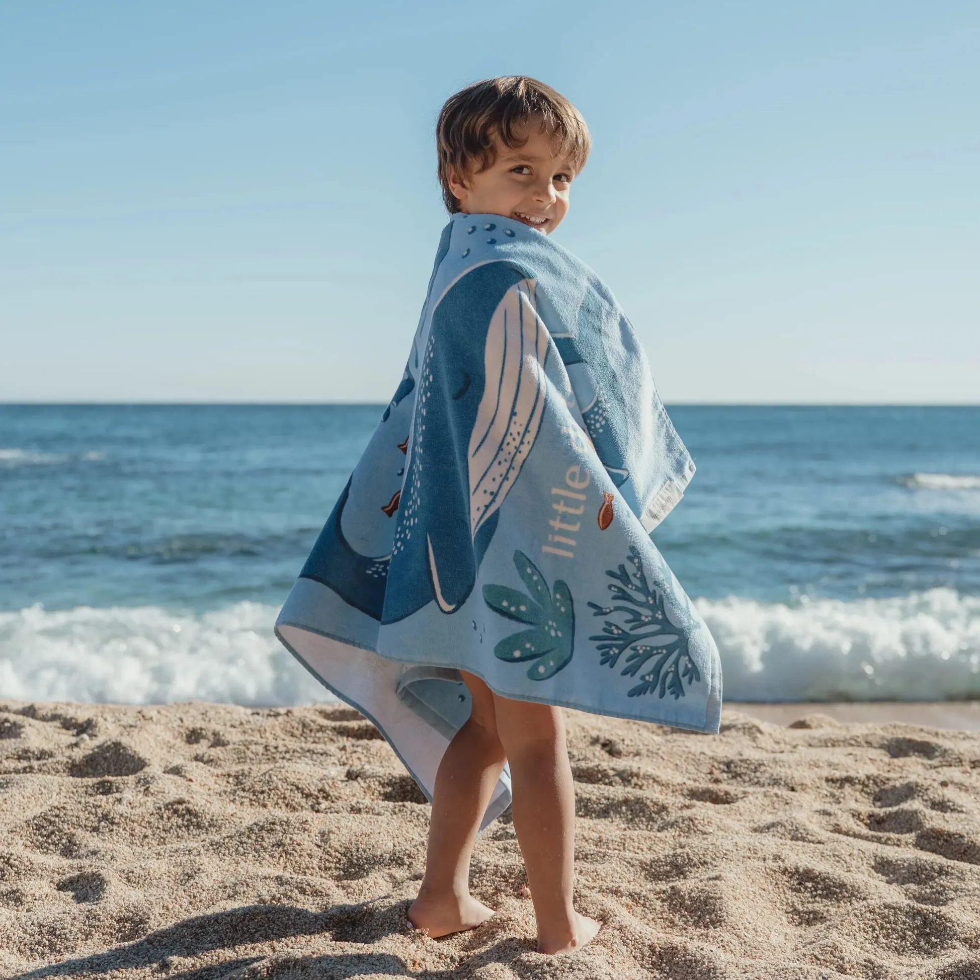 Swim Coll. 26 Beach towel Ocean world Blue - 60cm X 120cm