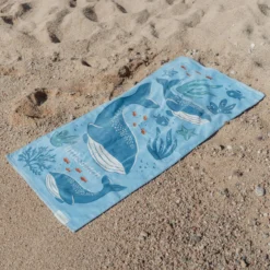 Swim Coll. 26 Beach towel Ocean world Blue - 60cm X 120cm