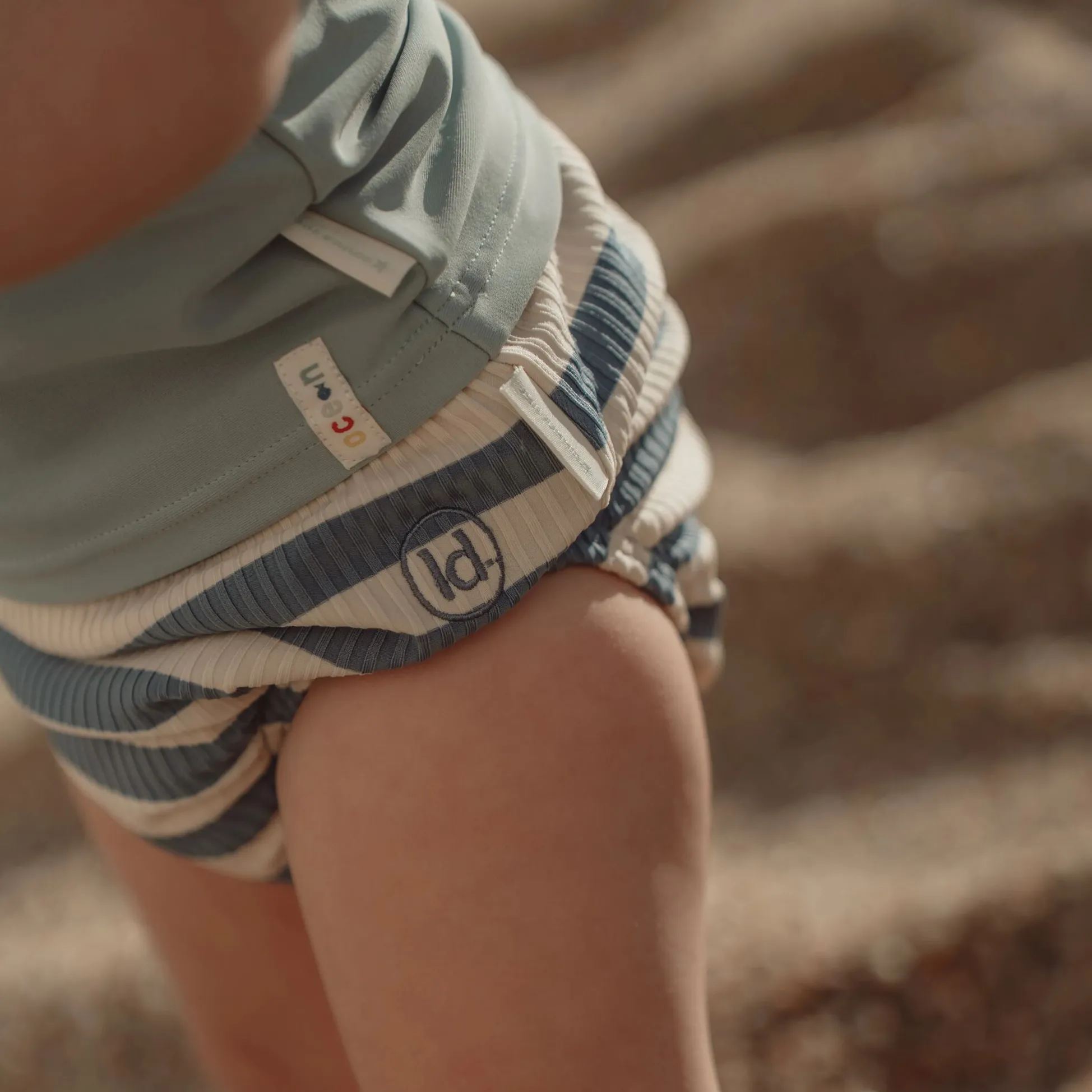 Swim diaper - Blue - Ocean Blue Stripes