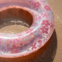 Swim Ring Pink Flowers 50 cm