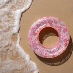 Swim Ring Pink Flowers 50 cm