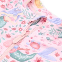 Swim set - UPF 40 - Pink - Mermaid print