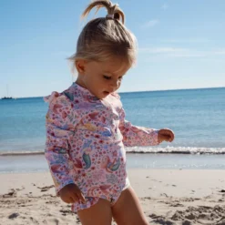 Swim set - UPF 40 - Pink - Mermaid print