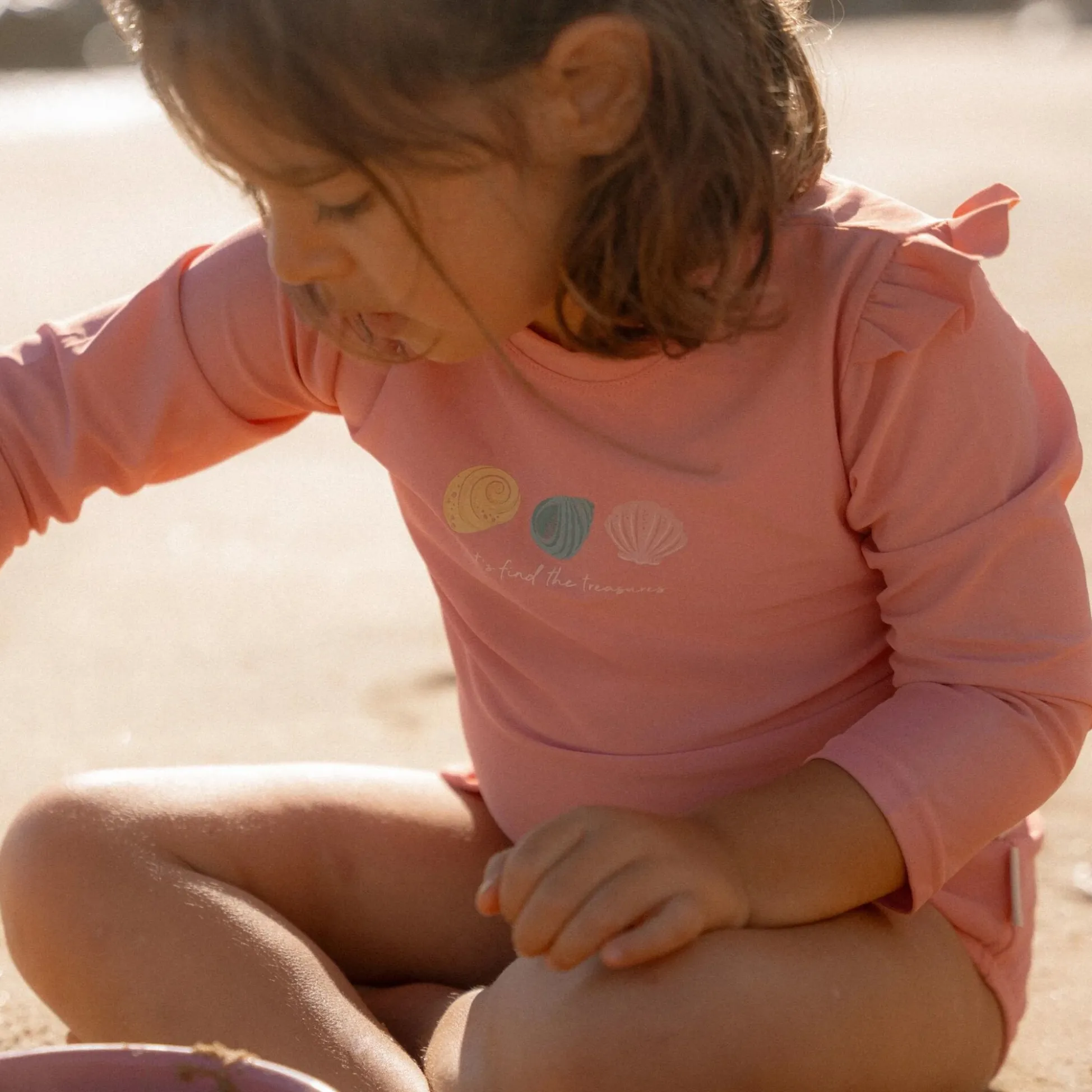 Swim shirt long sleeve - Pink - Ocean Treasures