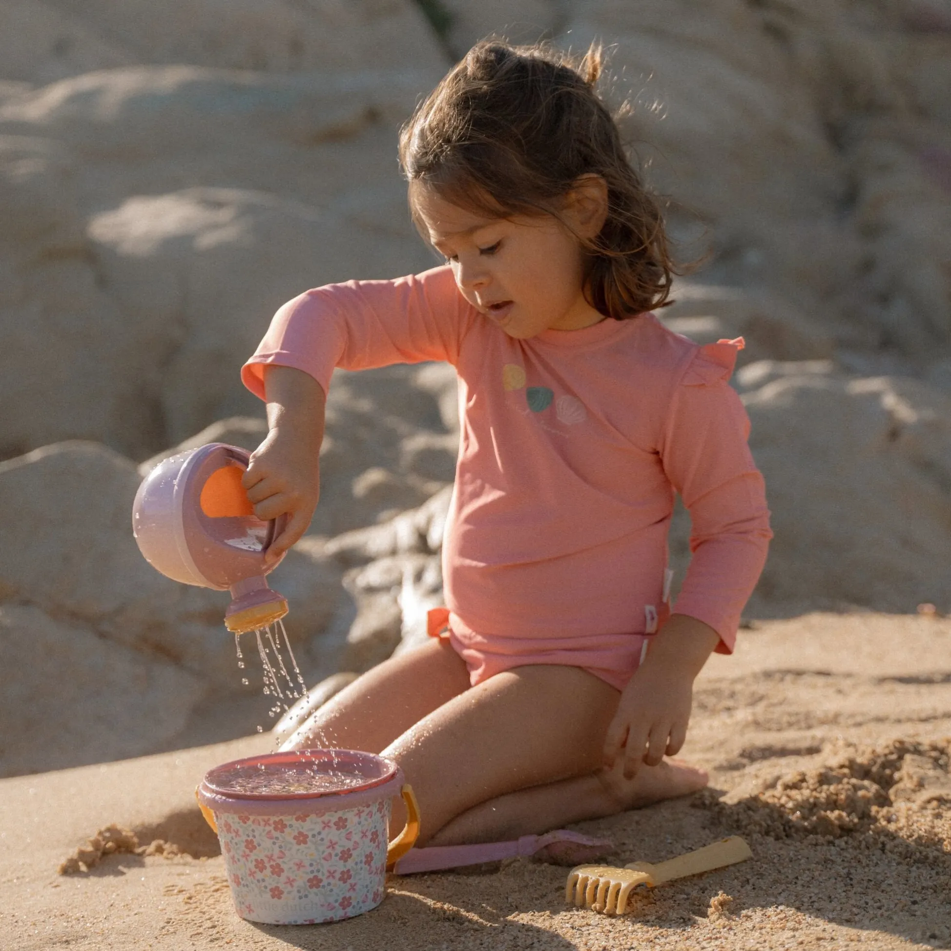 Swim shirt long sleeve - Pink - Ocean Treasures