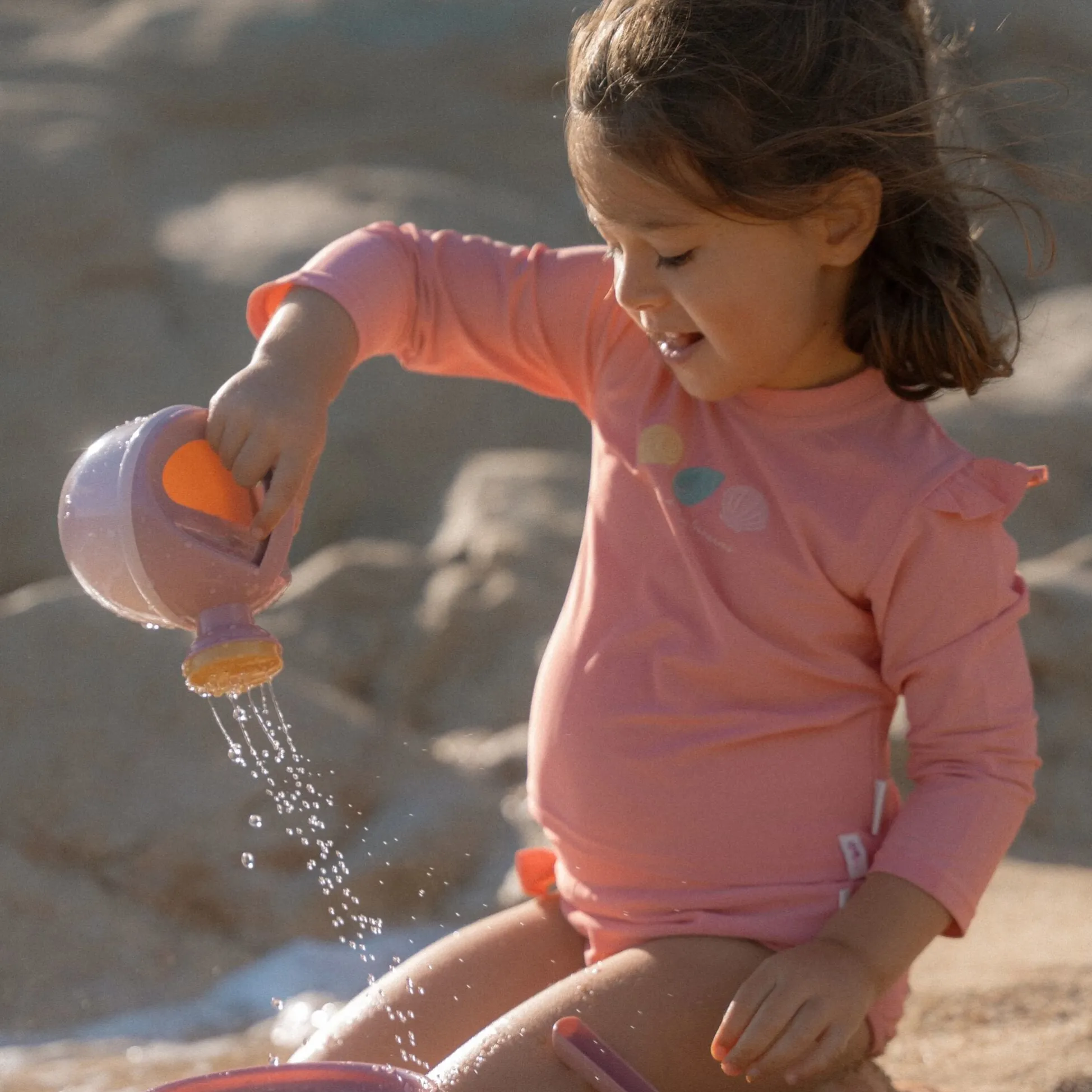 Swim shirt long sleeve - Pink - Ocean Treasures
