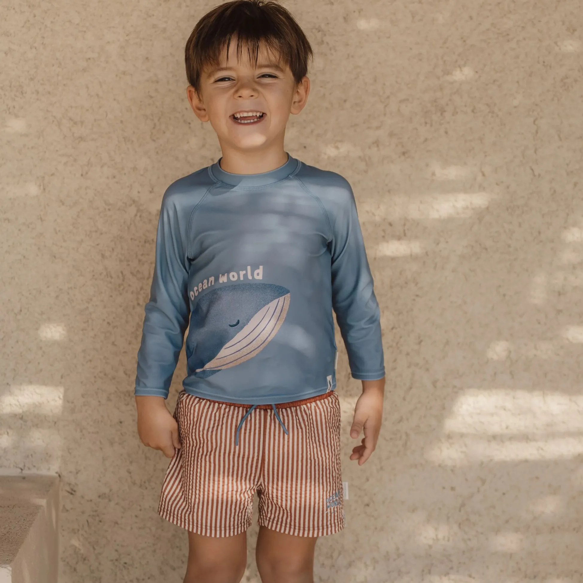 Swim shirt long sleeve - UPF 40 - Blue