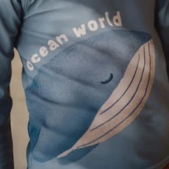 Swim shirt long sleeve - UPF 40 - Blue