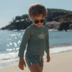 Swim shirt long sleeve - UPF 40 - Green