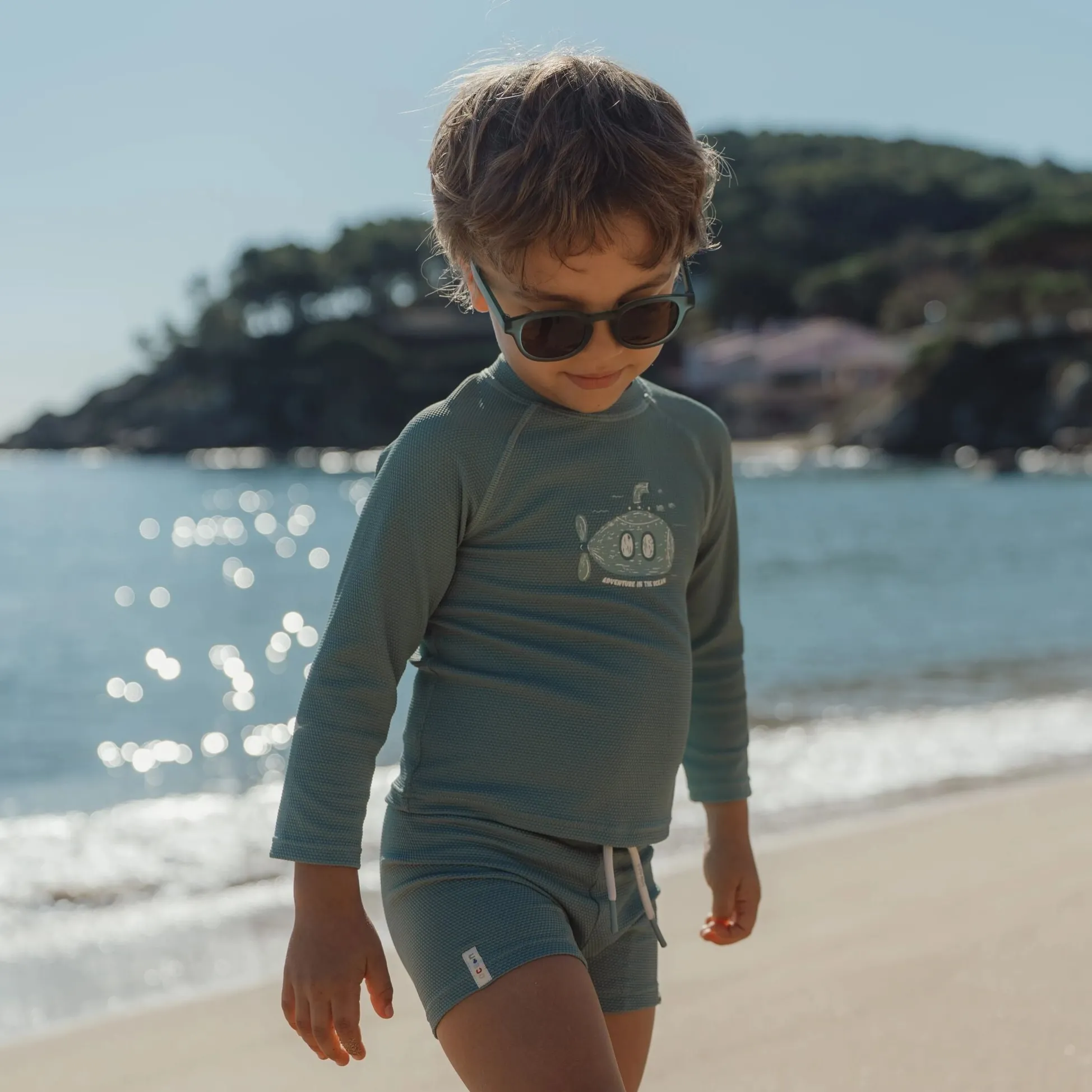 Swim shirt long sleeve - UPF 40 - Green