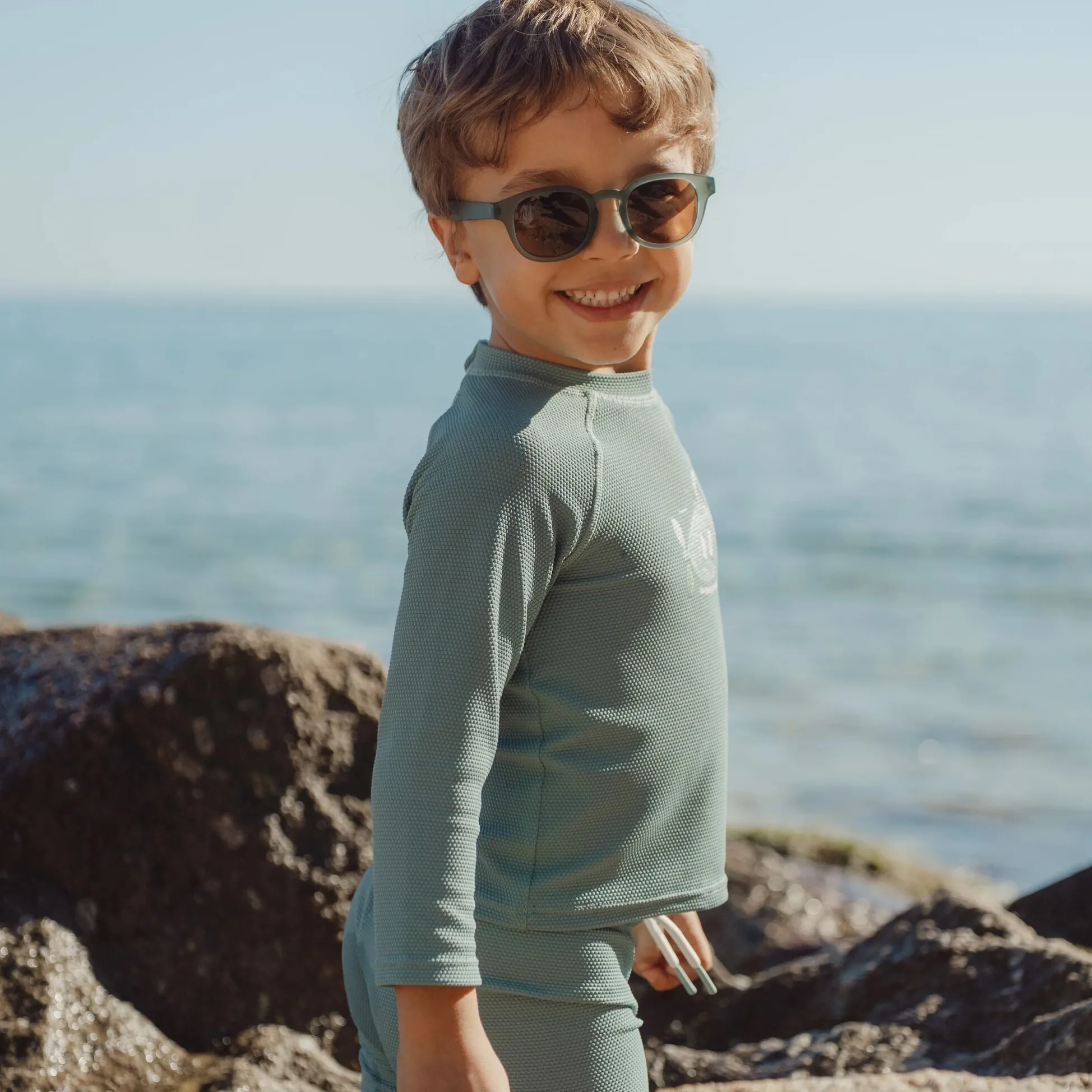 Swim shirt long sleeve - UPF 40 - Green