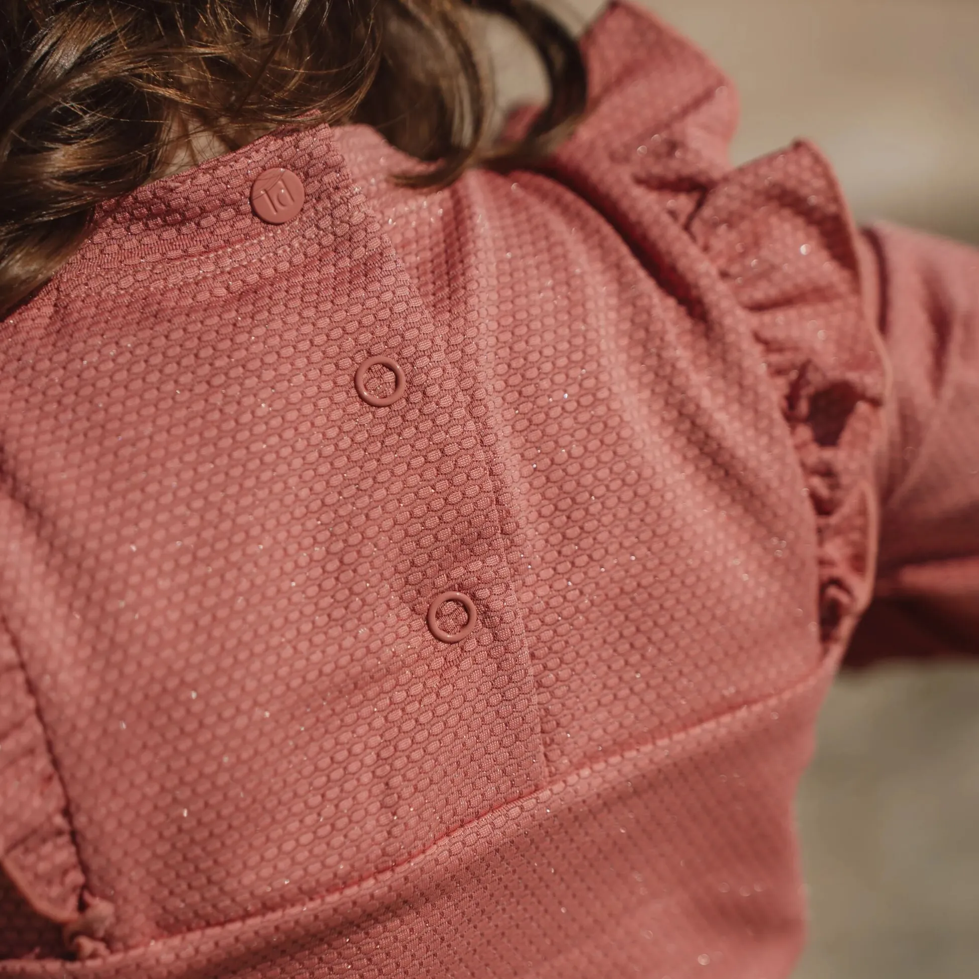 Swim shirt long sleeve - UPF 40 - Pink - Glitter