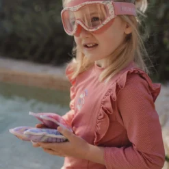 Swim shirt long sleeve - UPF 40 - Pink - Glitter