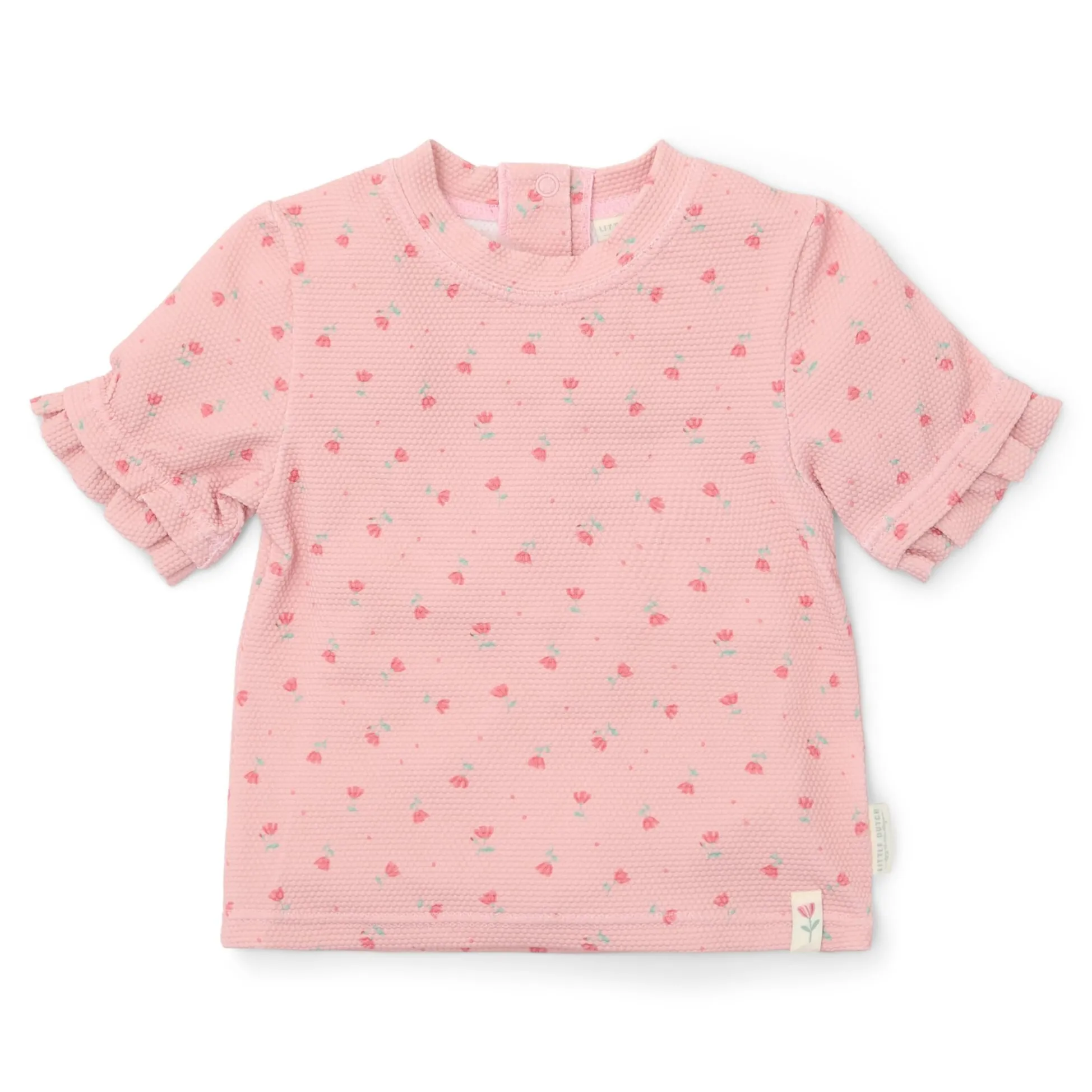 Swim shirt short sleeve - Light pink - Sunny Flowers