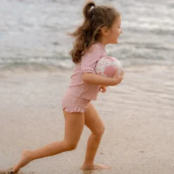 Swim shirt short sleeve - Light pink - Sunny Flowers