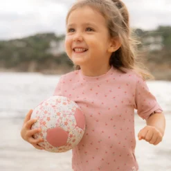 Swim shirt short sleeve - Light pink - Sunny Flowers