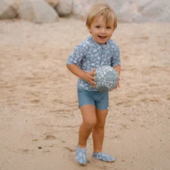 Swim shirt short sleeve - Light blue - Sea Life