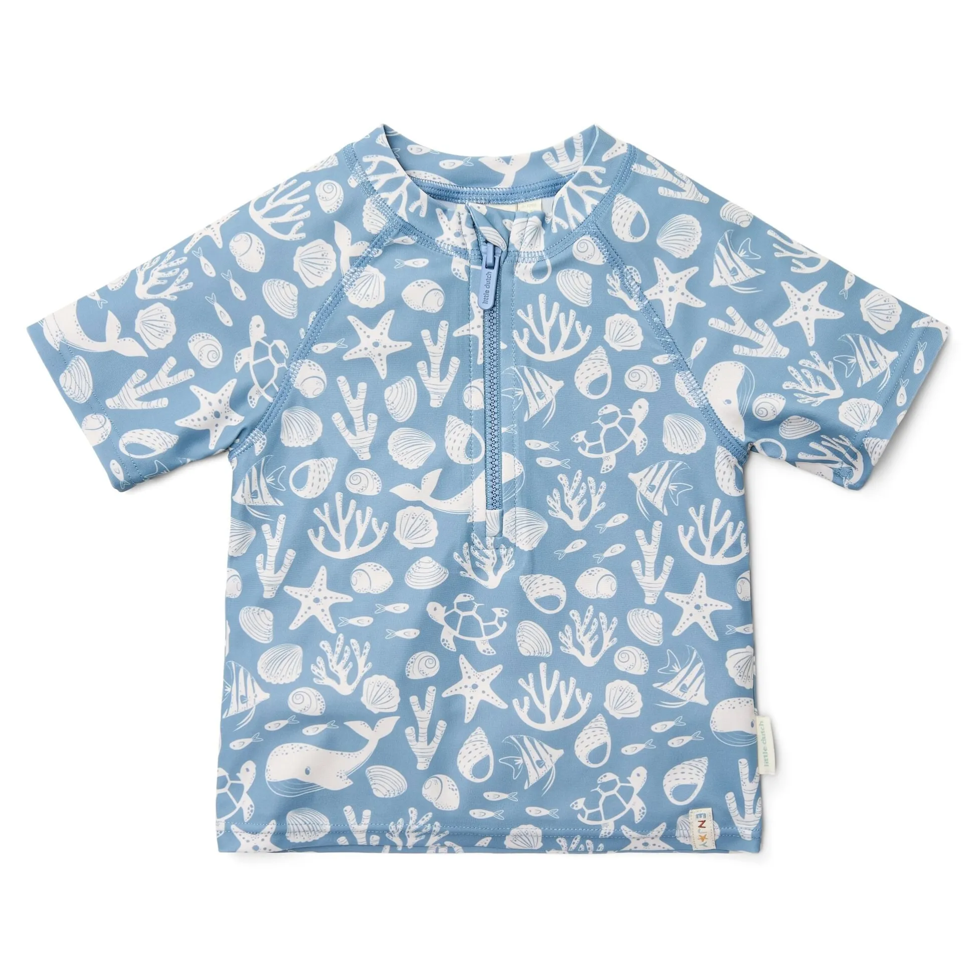 Swim shirt short sleeve - Light blue - Sea Life