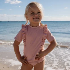 Swim shirt short sleeve - Pink