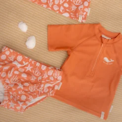 Swim shirt short sleeve - Red - Sea Life