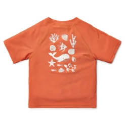 Swim shirt short sleeve - Red - Sea Life