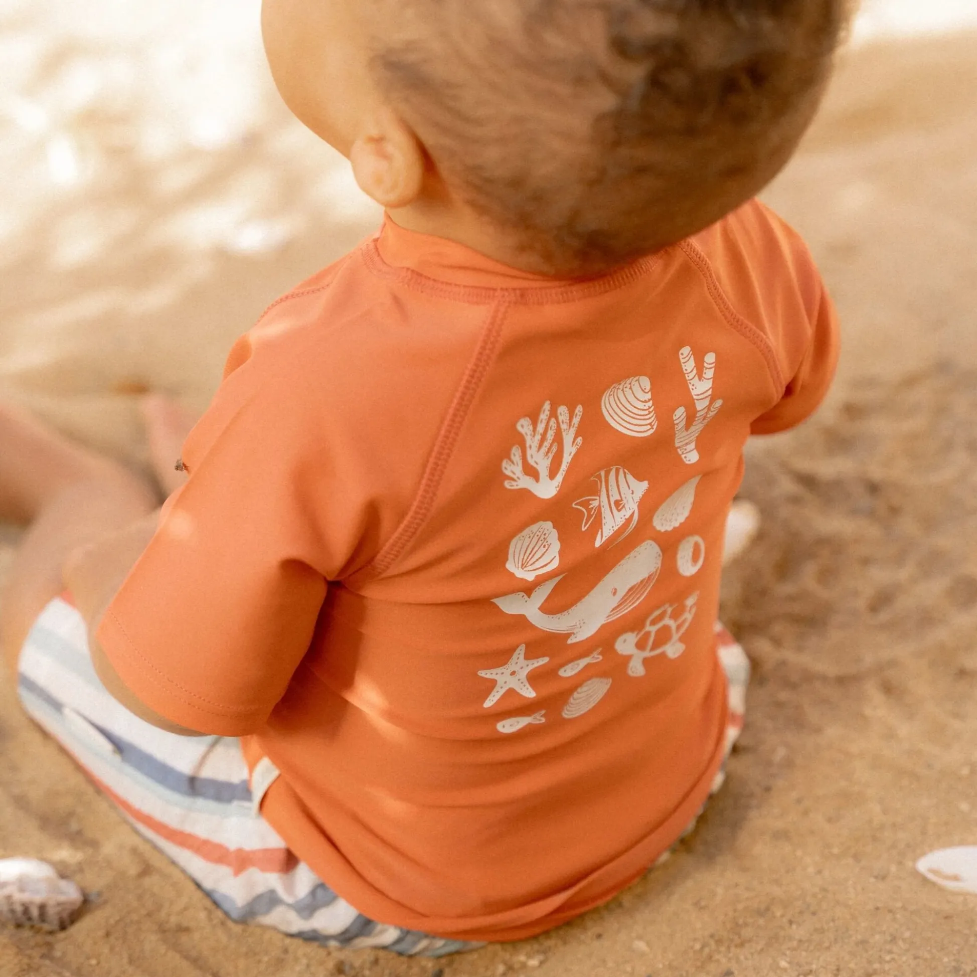 Swim shirt short sleeve - Red - Sea Life