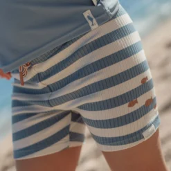 Swim Shorts - Blue - Ocean Blue Stripes