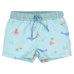 Swim Shorts - Green - Ocean Friends