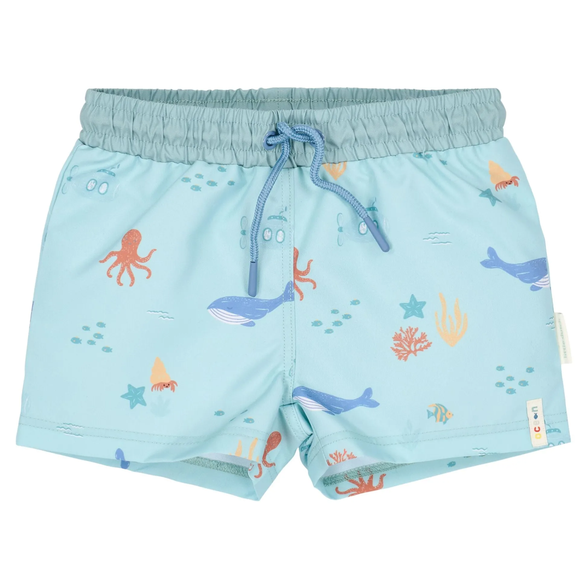 Swim Shorts - Green - Ocean Friends