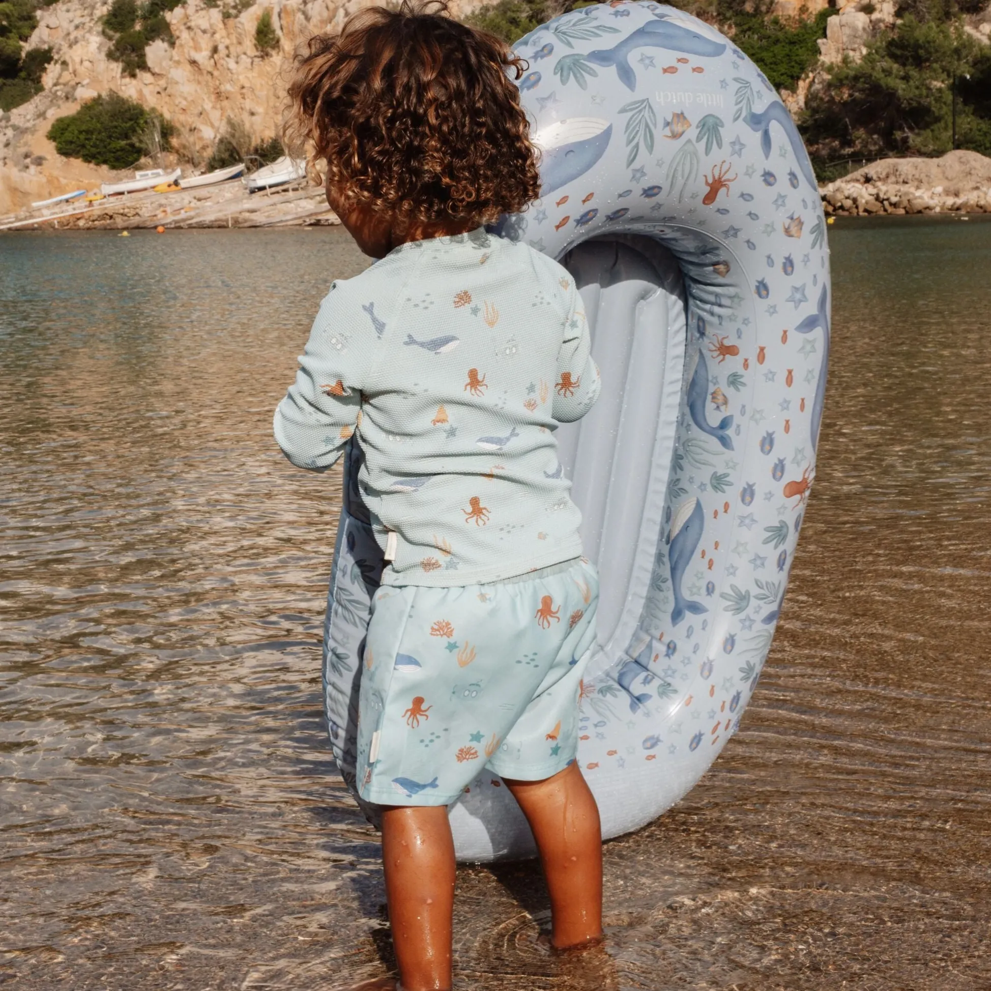 Swim Shorts - Green - Ocean Friends