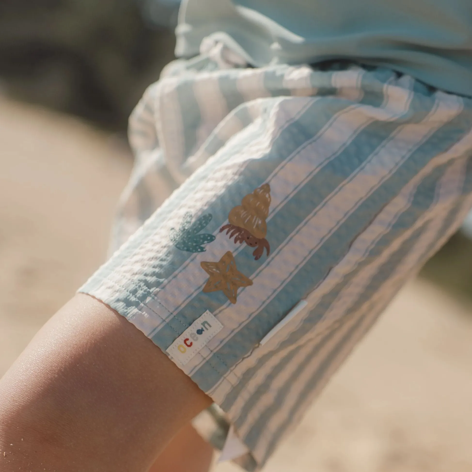 Swim shorts - Green - Ocean Surf Stripes