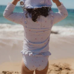Swim shorts - Purple - Stripes