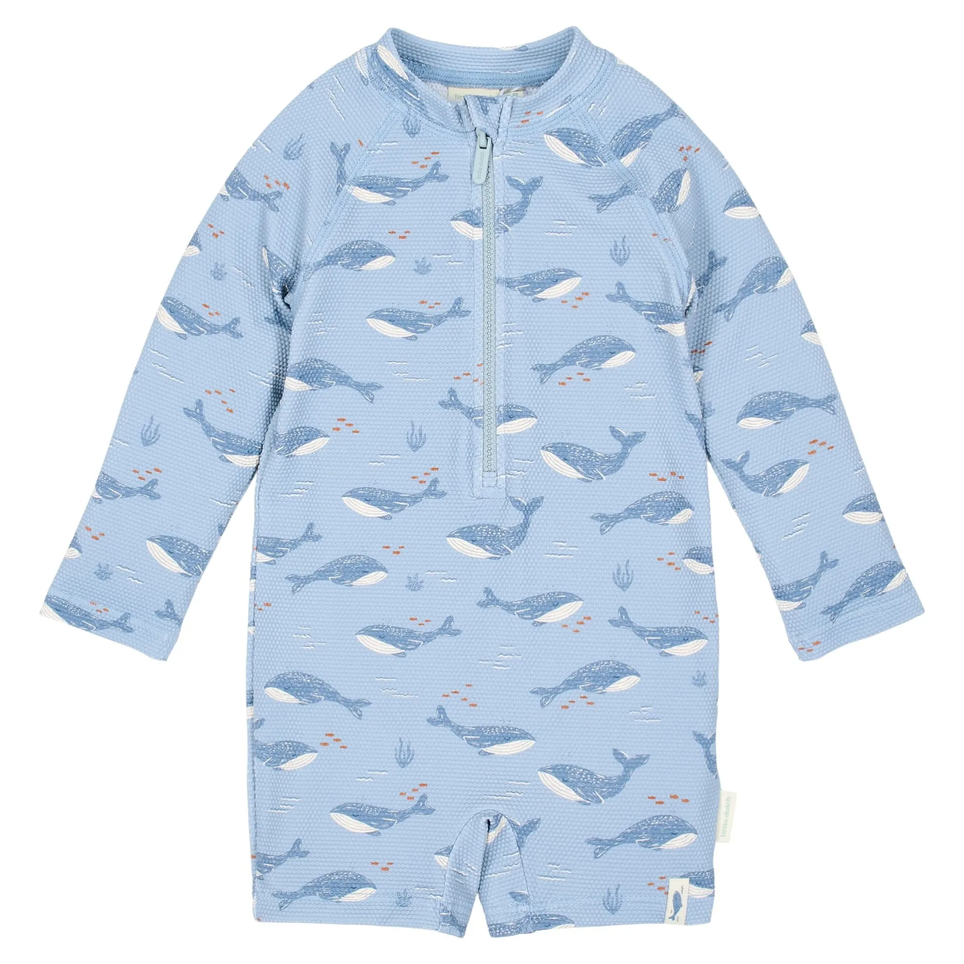 Swimsuit long sleeve - UPF 40 - Blue - Ocean Splash