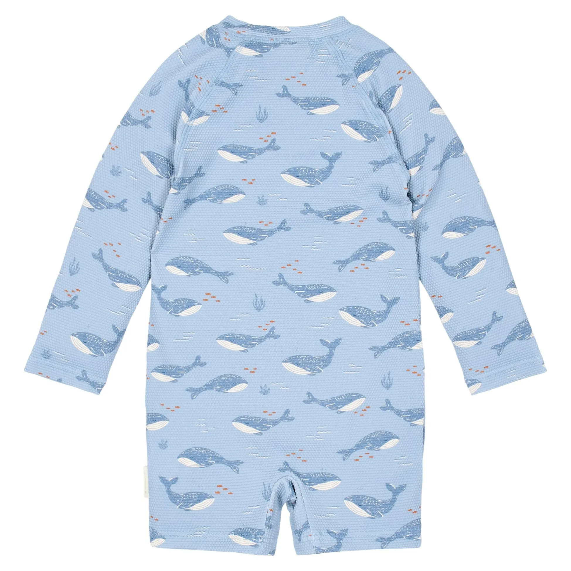 Swimsuit long sleeve - UPF 40 - Blue - Ocean Splash