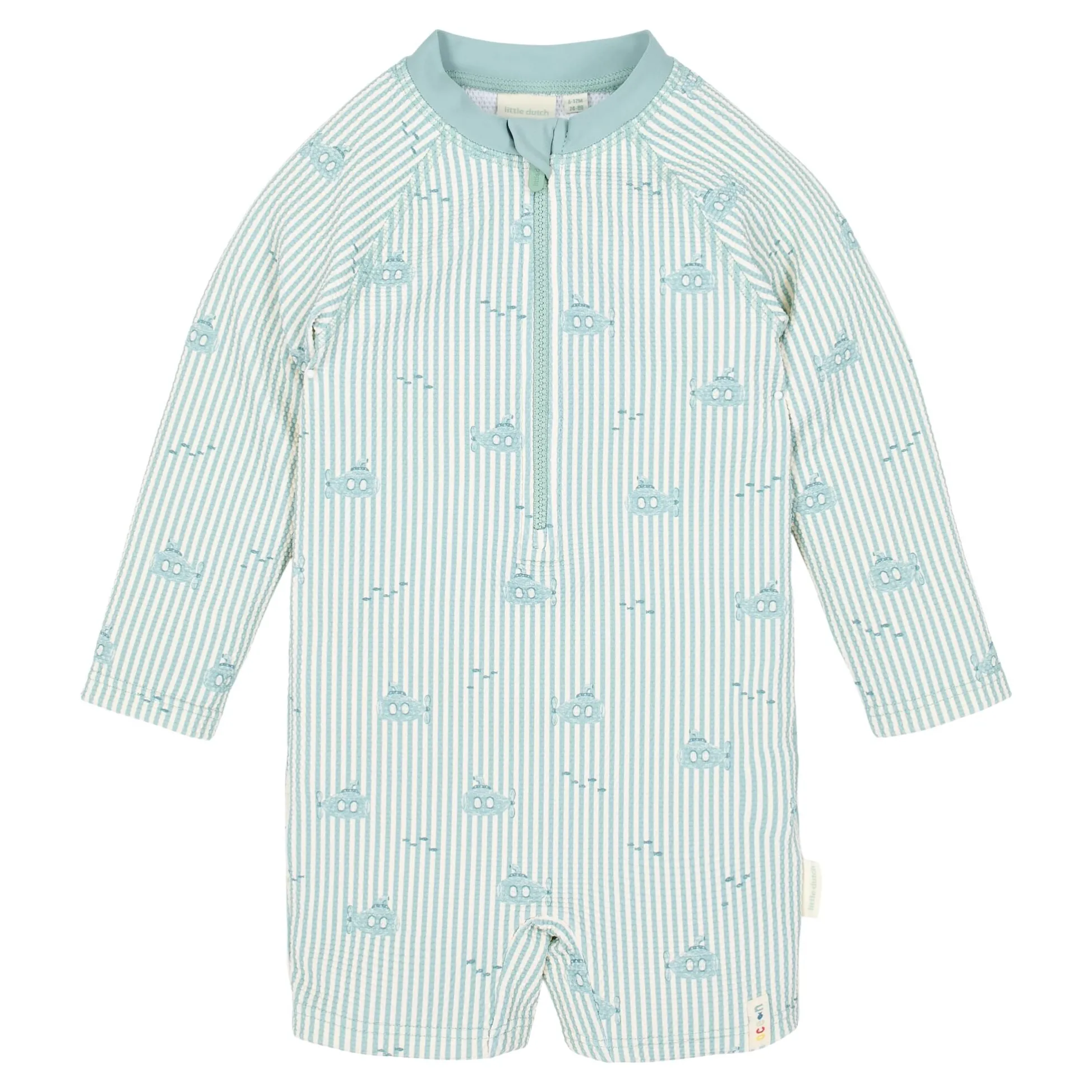 Swimsuit long sleeve - UPF 40 - Green - Ocean Adventure