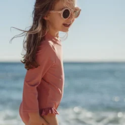 Swimsuit long sleeve - UPF 40 - Pink