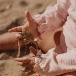 Swimsuit long sleeve - UPF 40 - Pink - Shells