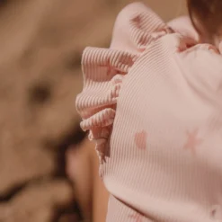 Swimsuit long sleeve - UPF 40 - Pink - Shells
