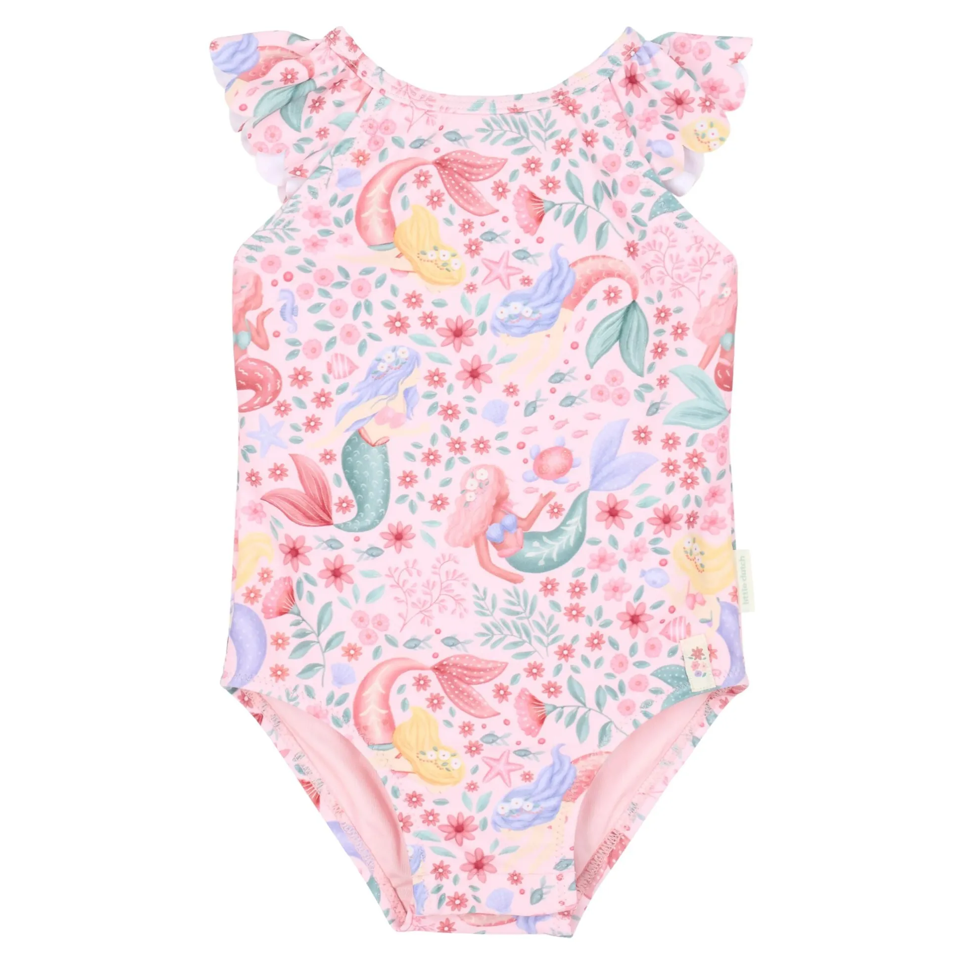 Swimsuit - Pink - Mermaid Print