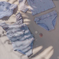 Swimsuit - Purple - Stripes