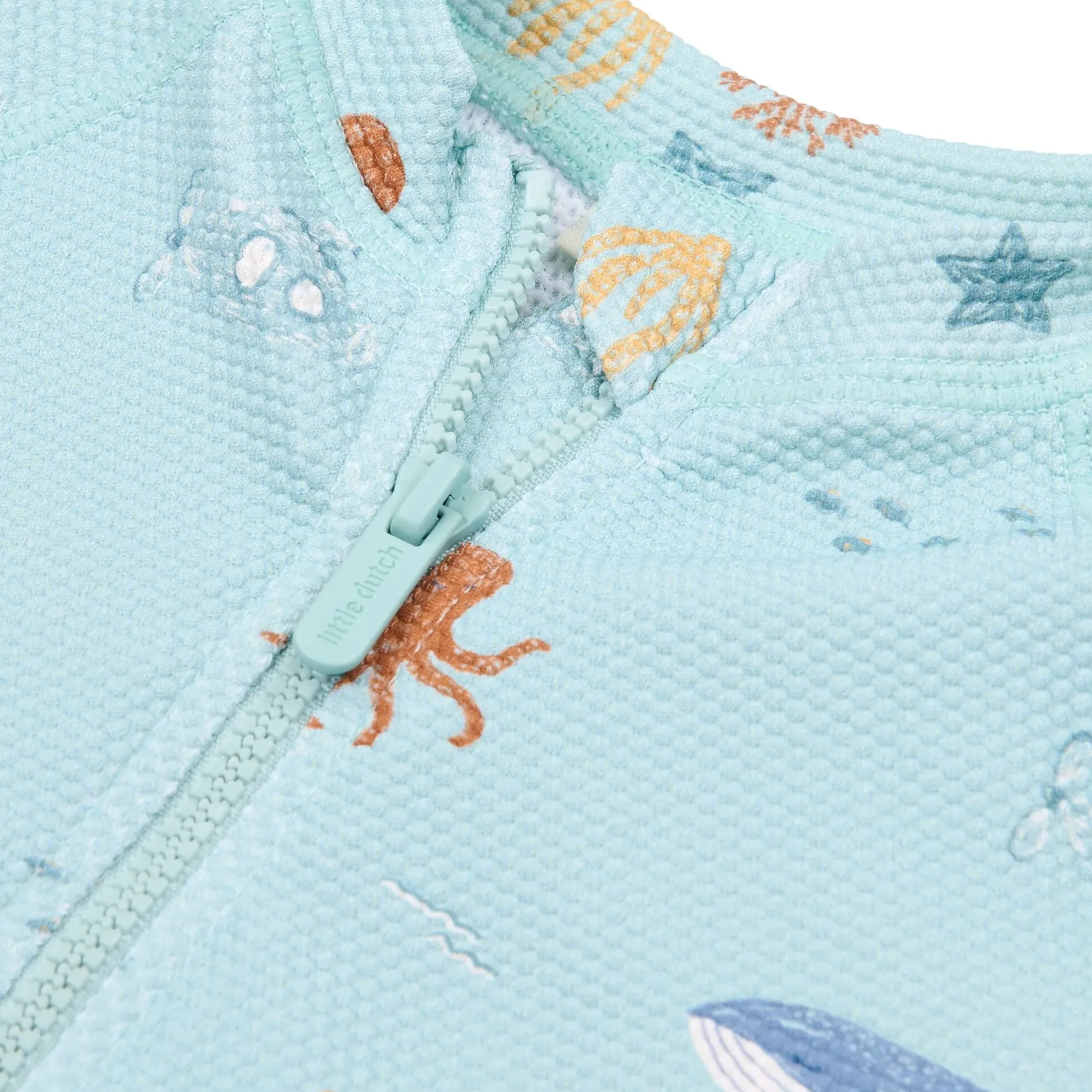 Swimsuit short sleeve - Green - Ocean Friends