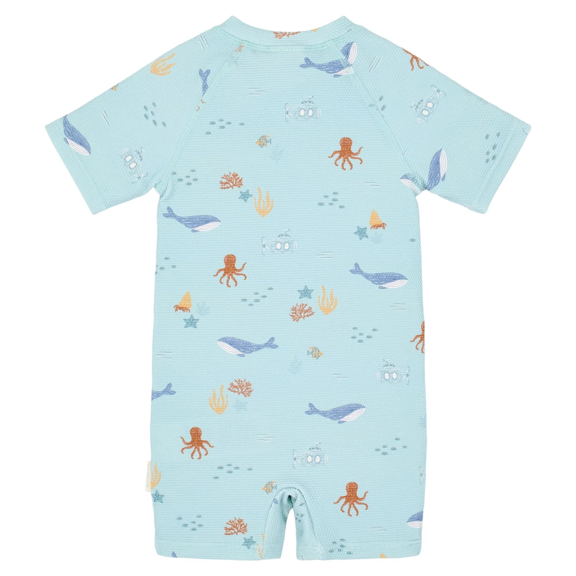 Swimsuit short sleeve - Green - Ocean Friends