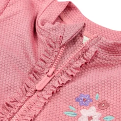 Swimsuit short sleeve - Pink - Glitter