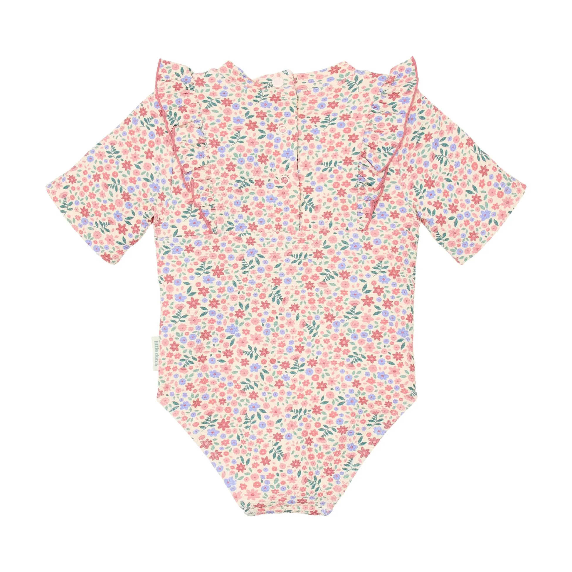 Swimsuit short sleeves - Floral print