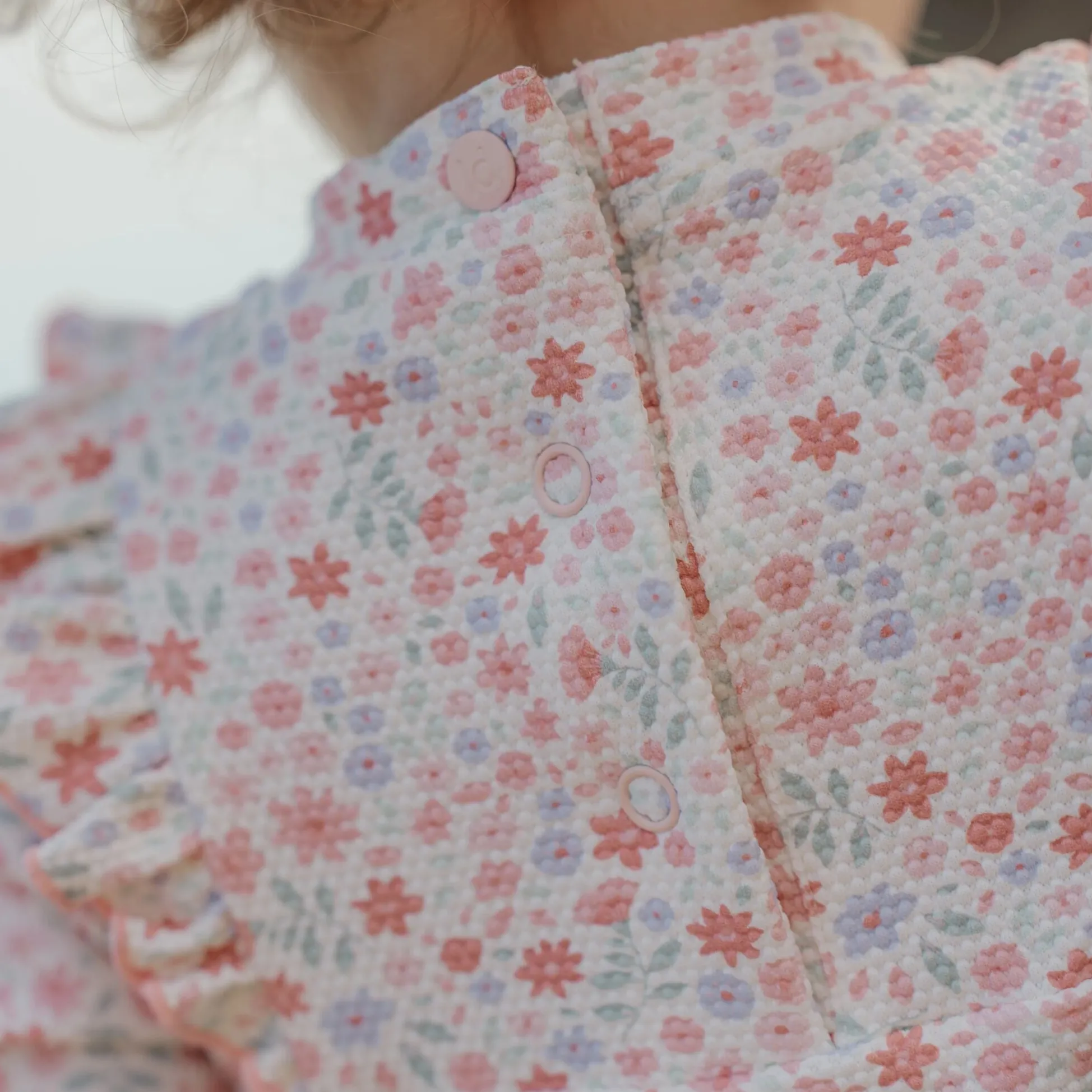 Swimsuit short sleeves - Floral print