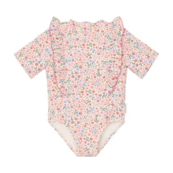 Swimsuit short sleeves - Floral print