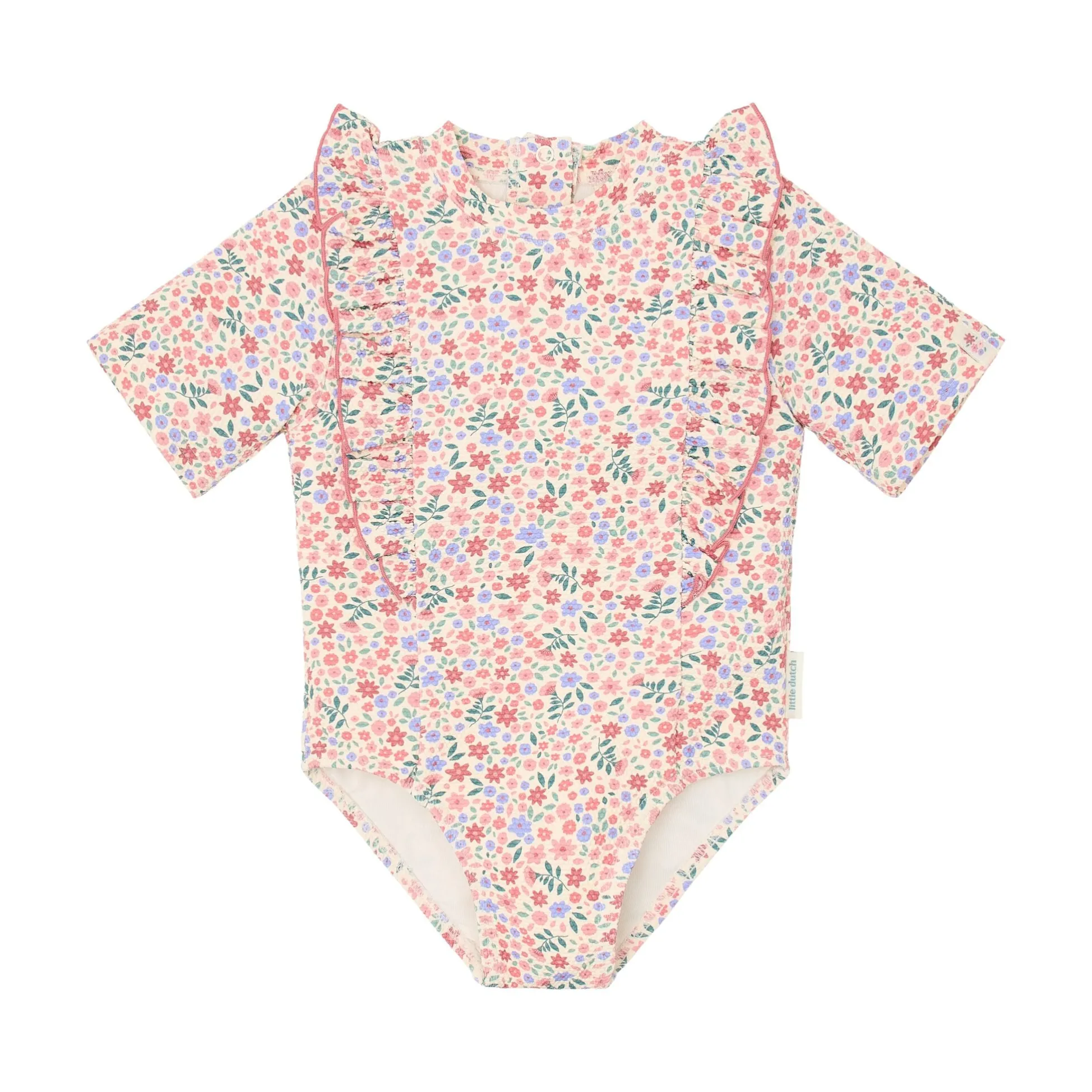 Swimsuit short sleeves - Floral print